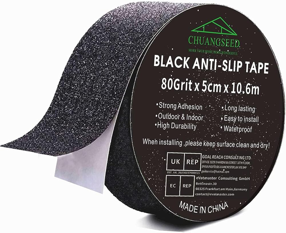 Heavy Duty Black Anti Slip Tape 2 x 35 Ft High Traction
