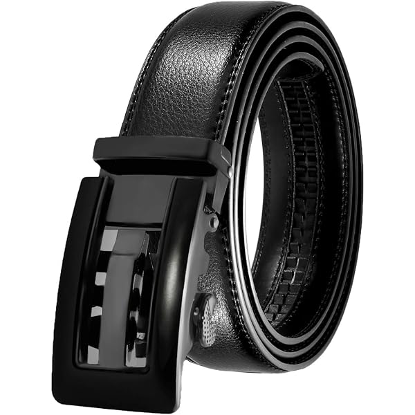 Cinturón De Moda De Acero Para Hombre, Hebilla Automática De Cuero De