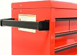 Hilka Tools G301T8BBS 8 Drawer Heavy Duty Trolley Red Steel Ball Bearing Slides view 8