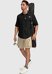 Men's Fishing Shirts with Zipper Pockets UPF