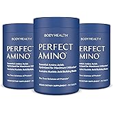 BodyHealth PerfectAmino Tablets, (3-Pack) Essential Amino Acid with BCAAs + Lysine, Phenylalanine, Threonine, Methionine, Tryptophan, Supplement for Muscle Mass Production, Recovery & Strength