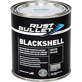 BlackShell - Stop Rust, Corrosion Preventive Coating - Matte Black, 1Qt | 1 Quart, Matte Black, Protective Top Coat, UV Resistant, Durable Finish for Metal Surfaces, Long-Lasting Metal Protection
