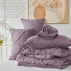 CozyLux Full Comforter Set - 7 Pieces Bed in a Bag