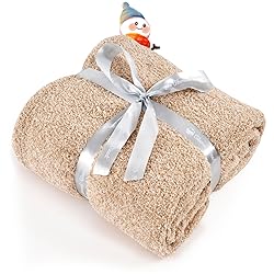 Ailemei Direct Knit Throw Blanket for Bed, Soft