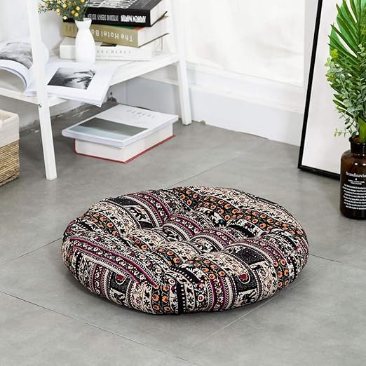 LIIYANN Cojín de algodón y Lino, Silla de Comedor, cojín de Asiento