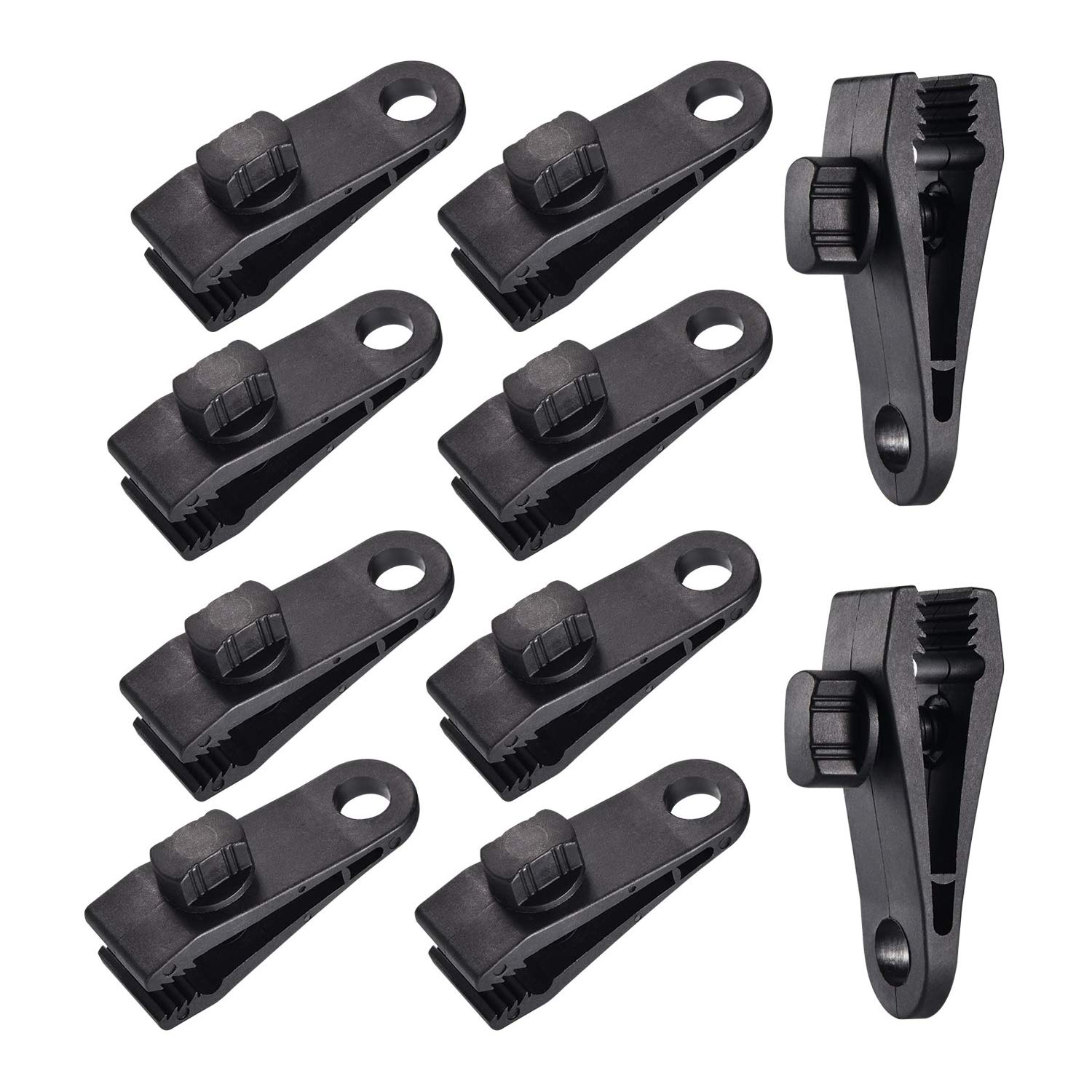 Zocipro 10Pcs Tarp Clips, Tarpaulin Clips Heavy Duty, Multipurpose 3.2 inch Strong Lock Grip Tent Clips Tent Accessories for Tents, Tarp, Boat Cover, Pool Cover, Car Cover