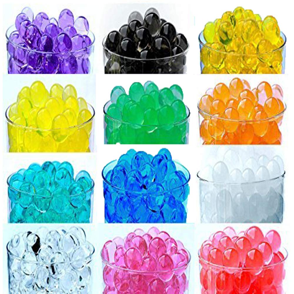 12 Pack Combo Sooper Beads Decoration Vase Filler Water Beads Gel