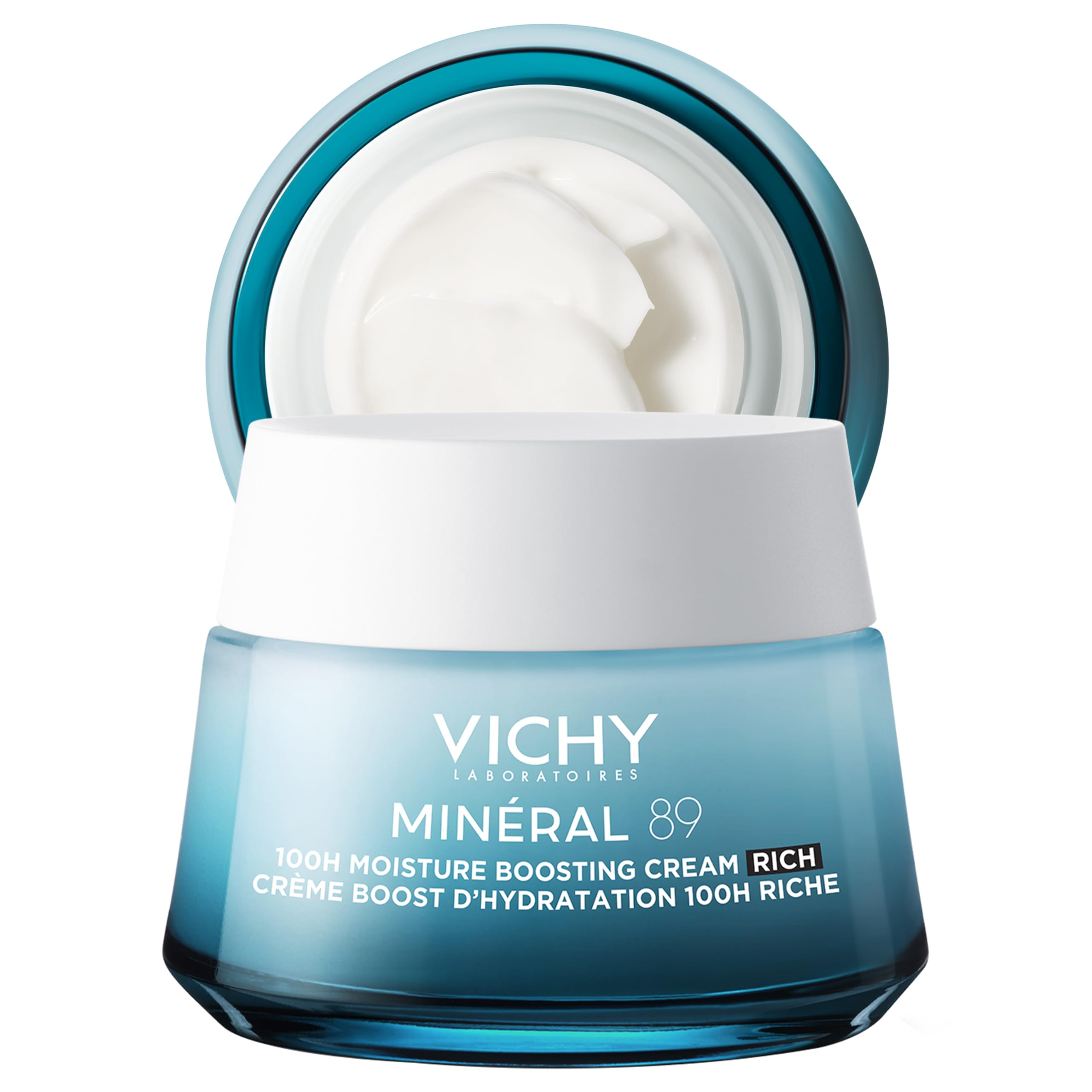 Photo 1 of VICHY Mineral 89 Rich Cream, 100H Moisture Boosting Cream, Hydrating Face Moisturizer with Hyaluronic Acid, Niacinamide and Lipids, Daily Face Moisturizeer with Rich Texture for Dry Skin
