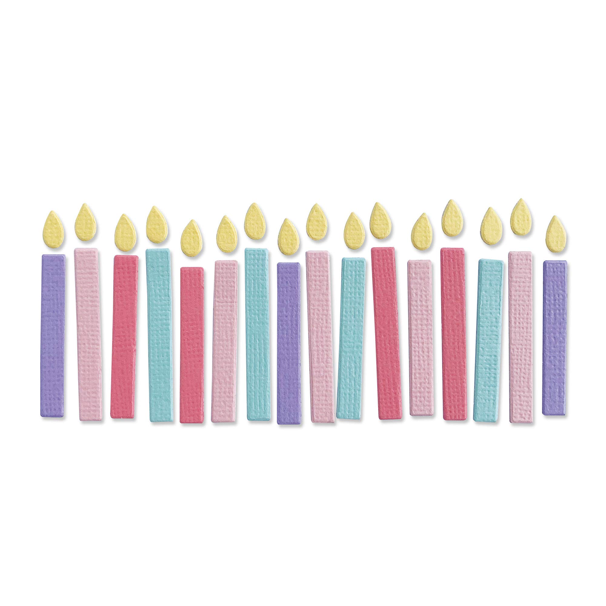 Sizzix Thinlits Die 665071 Birthday Candles by Kath Breen, One Size, Multicolour