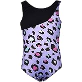 Ifnov Little Girls' One-piece Tumbling Dancing Tank Colorful Leopard Print Gymnastics Leotard 2-12 Years