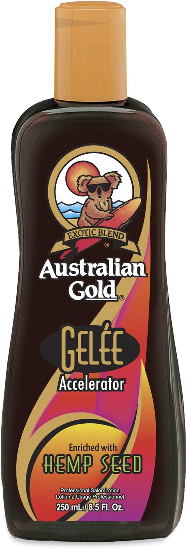 Australian Gold Gelee Dark Tanning Accelerator with Hemp Seed Lotion