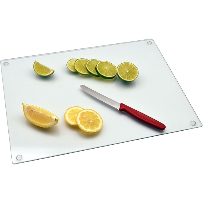 Glass Kitchen Chopping Board/Worktop Saver Clear (400mm x 300mm