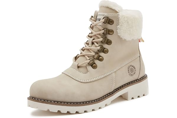 Hiking Winter Snow Boots for Women, Fur Lined Ankle Boots Outdoor Trekking Shoes