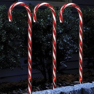 Amazon.com: Sylvania Candy Canes Pathway Lights, Clear: Home &amp; Kitchen