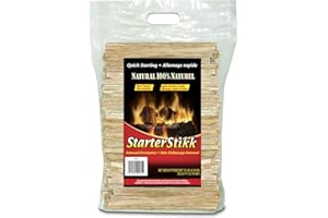 Pine Mountain, Fatwood StarterStikk, Natural Firestarting Sticks for Campfire, Fireplace, Wood Stove, Fire Pit, Indoor & Outdoor Use, 10 Pound