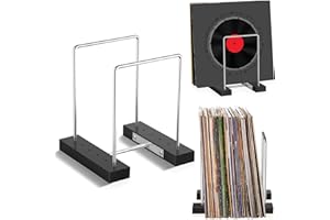 WOODOULOGY Vinyl Record Storage Stand for 35 Single LPs, Solid Walnut Album Display Holder, Long Play Music Collection Shelf,Now Playing Vinyl Album Rack, Wooden Document Book Folder Organizer