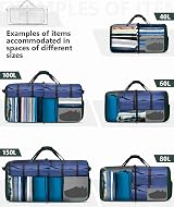 Gonex 150L Foldable Travel Duffle Bag with Shoes Compartment Dark Green view 8
