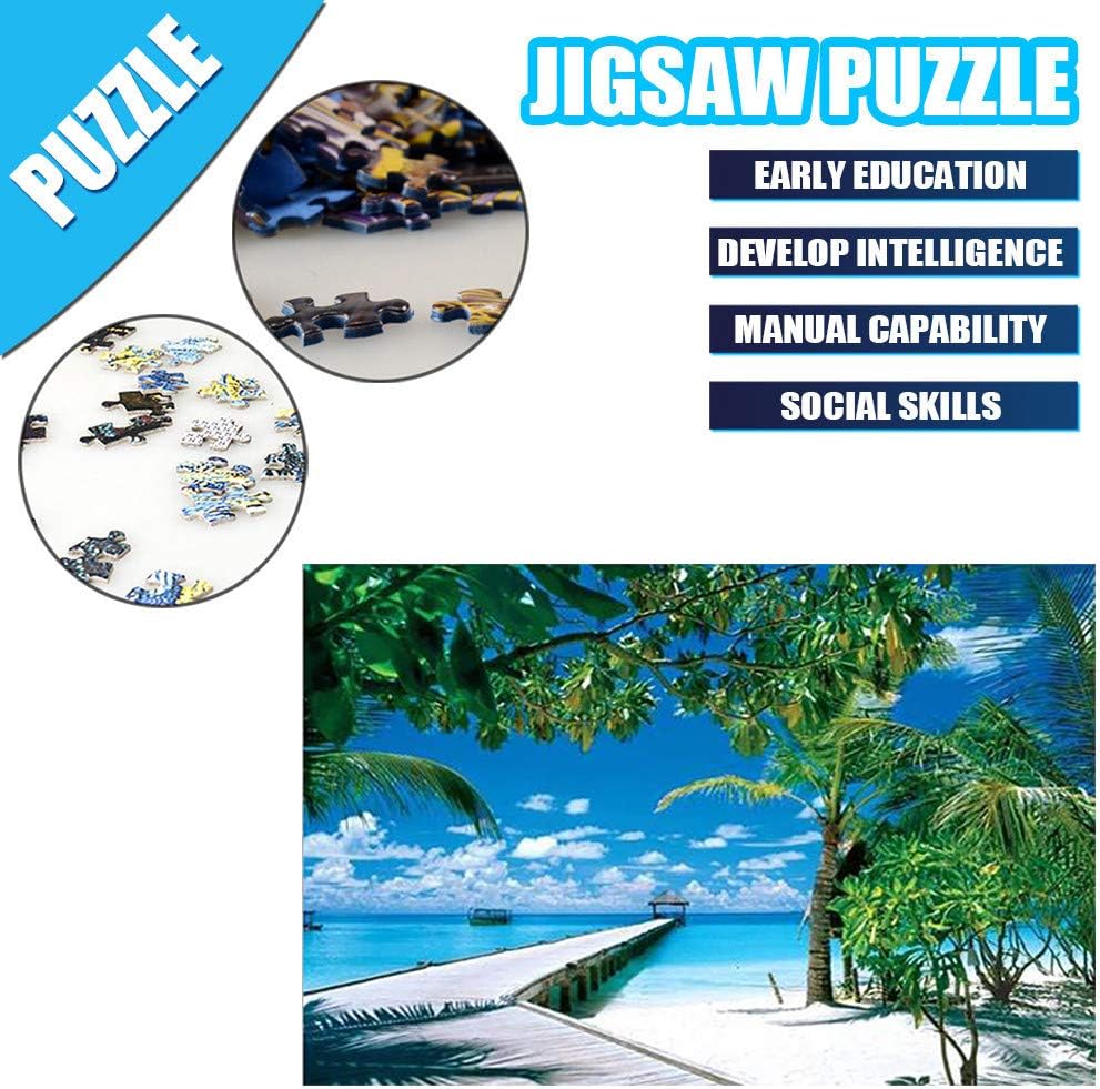 1000Pc Adult Puzzle Landscape Map, Kengqin Adult Children Puzzle Holiday Gift Puzzle Toy 1000PC Puzzle Landscape Pattern