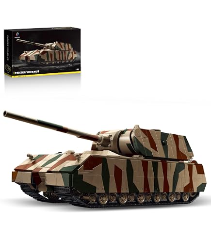 Maquette ZVEZDA-Z6213 Char Allemand MAUS 1/100 - Kit Plastique à Monter Pour Adultes