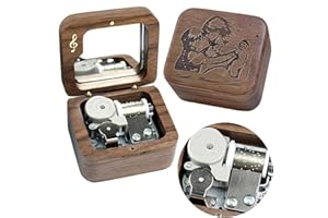 Sinzyo Howl's Moving Castle-Merry Go Round of Life Walnut Music Box Vintage Wood Carved Wind Up Musical Box Gift for Christmas,Birthday,Valentine's Day