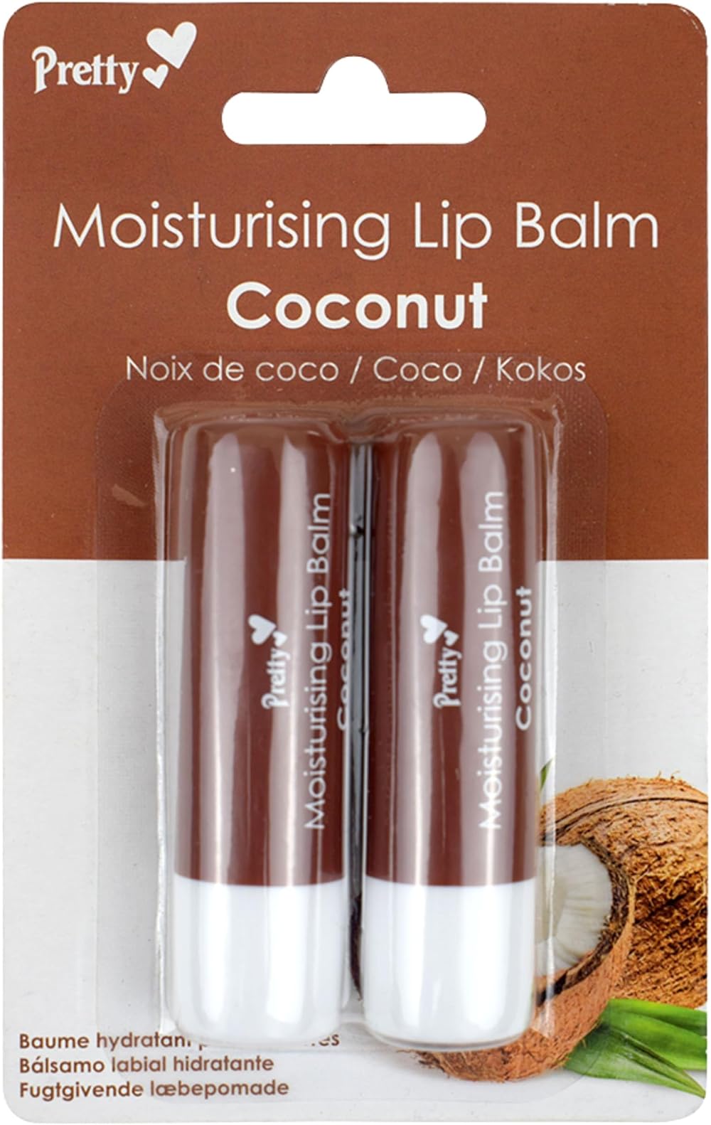 Pretty Pretty Moisturising Lip Balm Coconut Brand Lip Care 0.15 oz