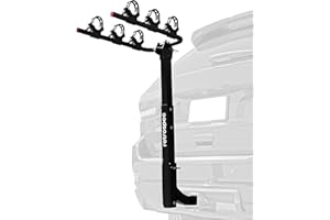 Retrospec Lenox Car Rack Three Bike Mount Hitch - 3 Bicycle Carrier - Class III or IV 2” Hitch - Compact Foldable Steel Frame