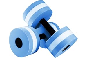 VICASKY Weights Aquatic Exercise Dumbells 2PCS EVA Water Barbells Hand Bar Athletic Set Water Dumbbells, EVA Swimming Pool Exercise Fitness Barbells for Water Aerobics Weight Set Weight Set