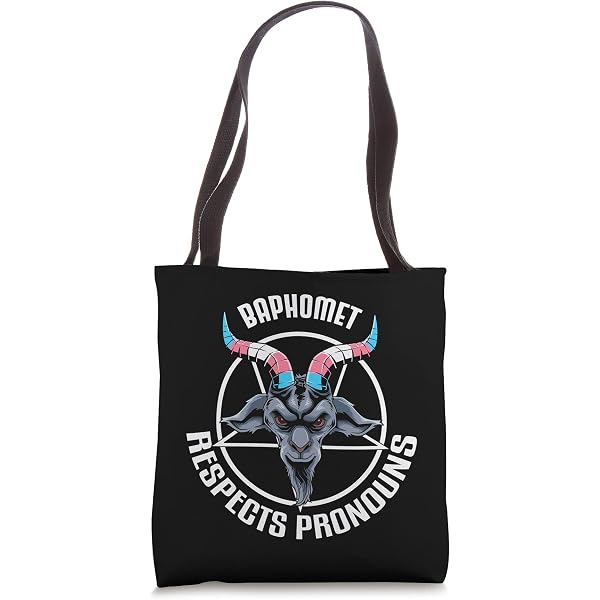 Urban Backwoods Baphomet Head Shopper Bag - Reusable Cotton Tote, Hipster Design, 38x42cm
