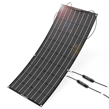 ALLPOWERS 100W 18V 12V Flexibles Solarpanel Ladegerät (mit ETFE Schicht, MC4 Stecker) Semi biegsames wasserfestes Solar Ladeg