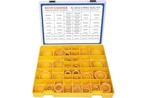 BUSY-CORNER 4C-8253 Seal O-Ring Kit, Silicone 90, Hydraulic Hose Fitting Orings, Fits CAT Caterpillar Excavator 2701533 4C825