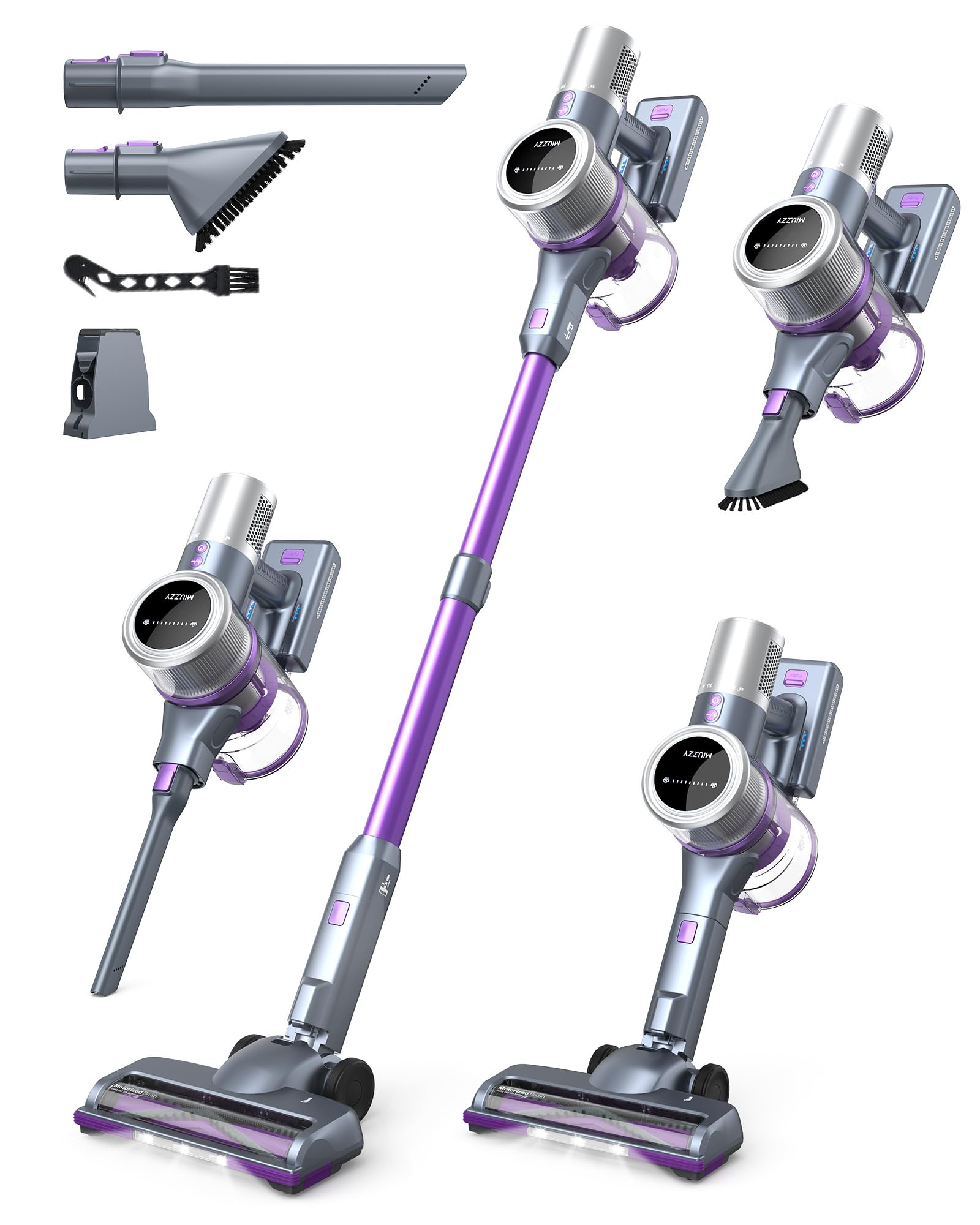 Photo 1 of ***(PARTS ONLY/ NON FUNCTIONAL)***
MIUZZY 48kPa Cordless Vacuum Cleaner, 60 Mins Max Runtime, Anti Hair Wrap Stick Vacuum, 4000mAh Large Batttery Capacity, Vacuum Cleaners for Home, Pet Hair, Hard Floors and Carpets, Cars