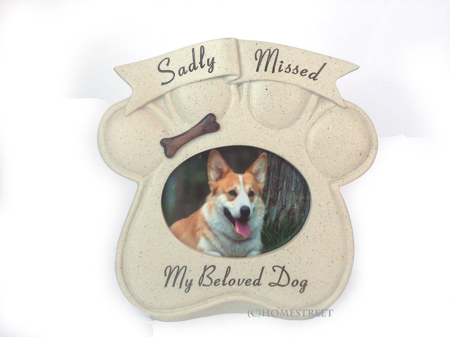 Memorial Paw Print Photo Frame For A Sadly Missed Dog
