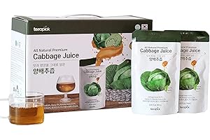 TerraPick Green Cabbage Juice Sweetened with Manuka Honey - Natural Cabbage Extract Juice Vegetable Juice Superfood (3.04 fl 