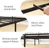 Zinus Elias Modern 3ft Metal Bed Frame with Headboard Black 90 x 190 cm view 8