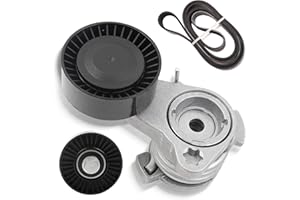 Dasbecan 39112 Drive Belt Tensioner Pulley Serpentine Kit Compatible with BMW 128i 325i 325xi 328xi 330i 330xi 525i 525xi 528i 528xi 530i 530xi 2006-2013 Replace# ADK0022P