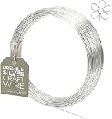 The Bead Shop 1mm Silver Plated Non Tarnish Craft Wire 4m