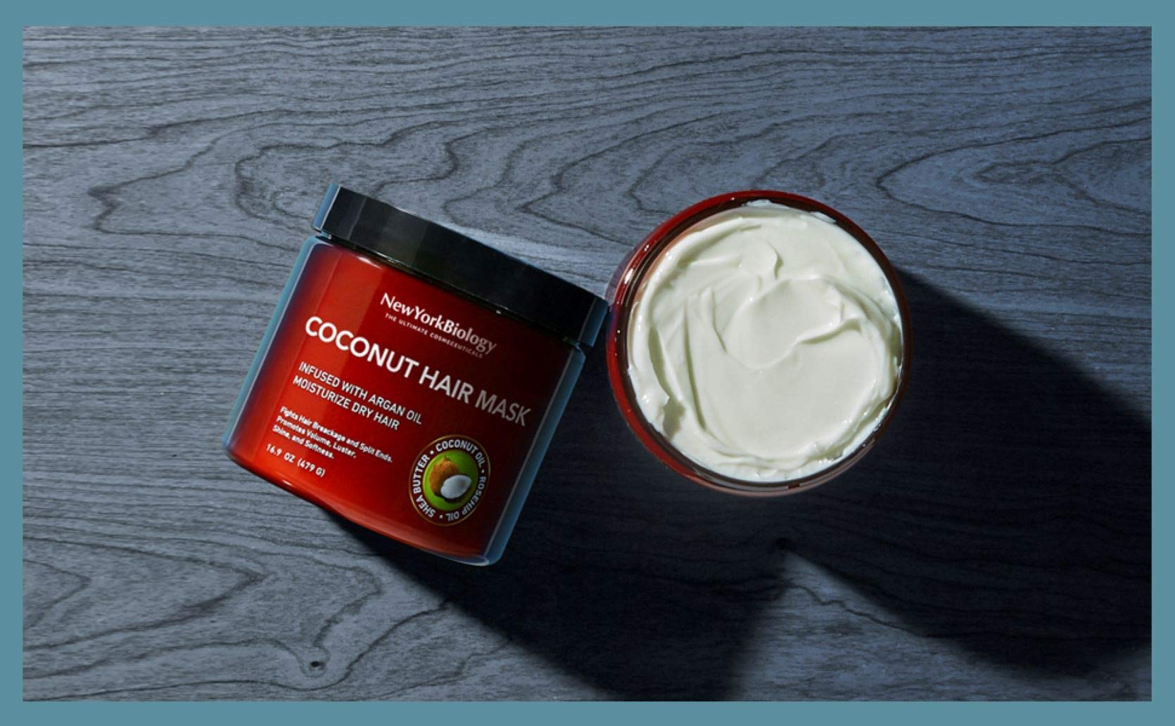 New York Biology Tea Tree Conditioner with Coconut Hair Mask for Hair Growth and Volume - Relief for Dandruff and Dry Itchy Scalp - Moisturizing and Deep Conditioning Dry Hair Treatment