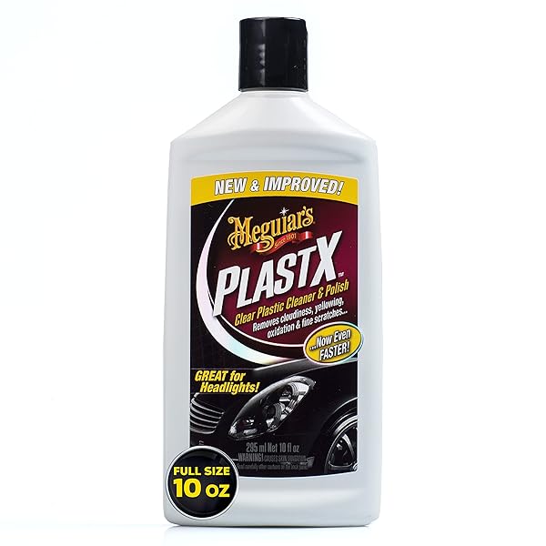 MEGUIAR’S PLASTX CLEAR PLASTIC POLISH, FAST & EASY...