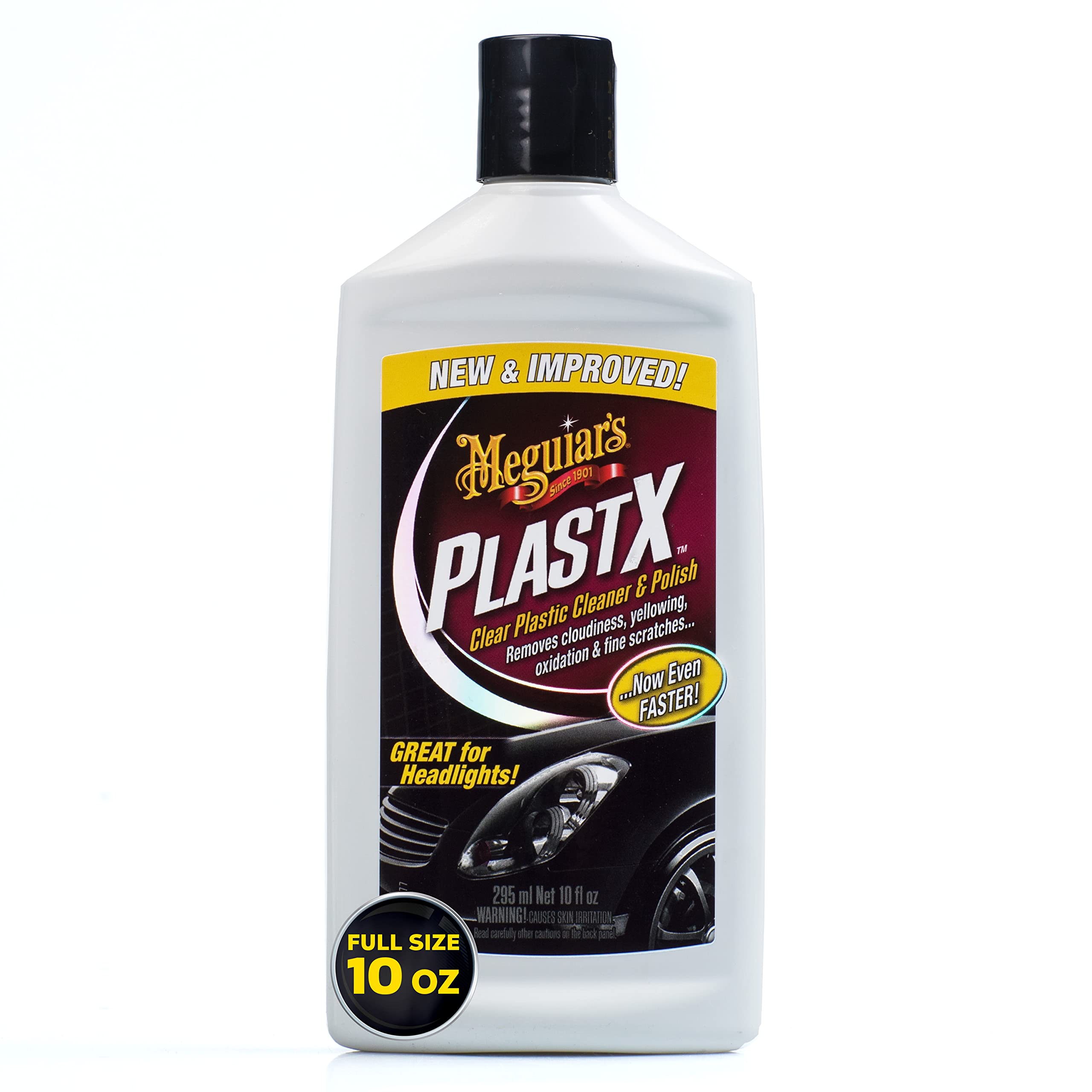 Photo 1 of Meguiar's G12310 PlastX Clear Plastic Cleaner & Polish - 10 Fluid Ounces