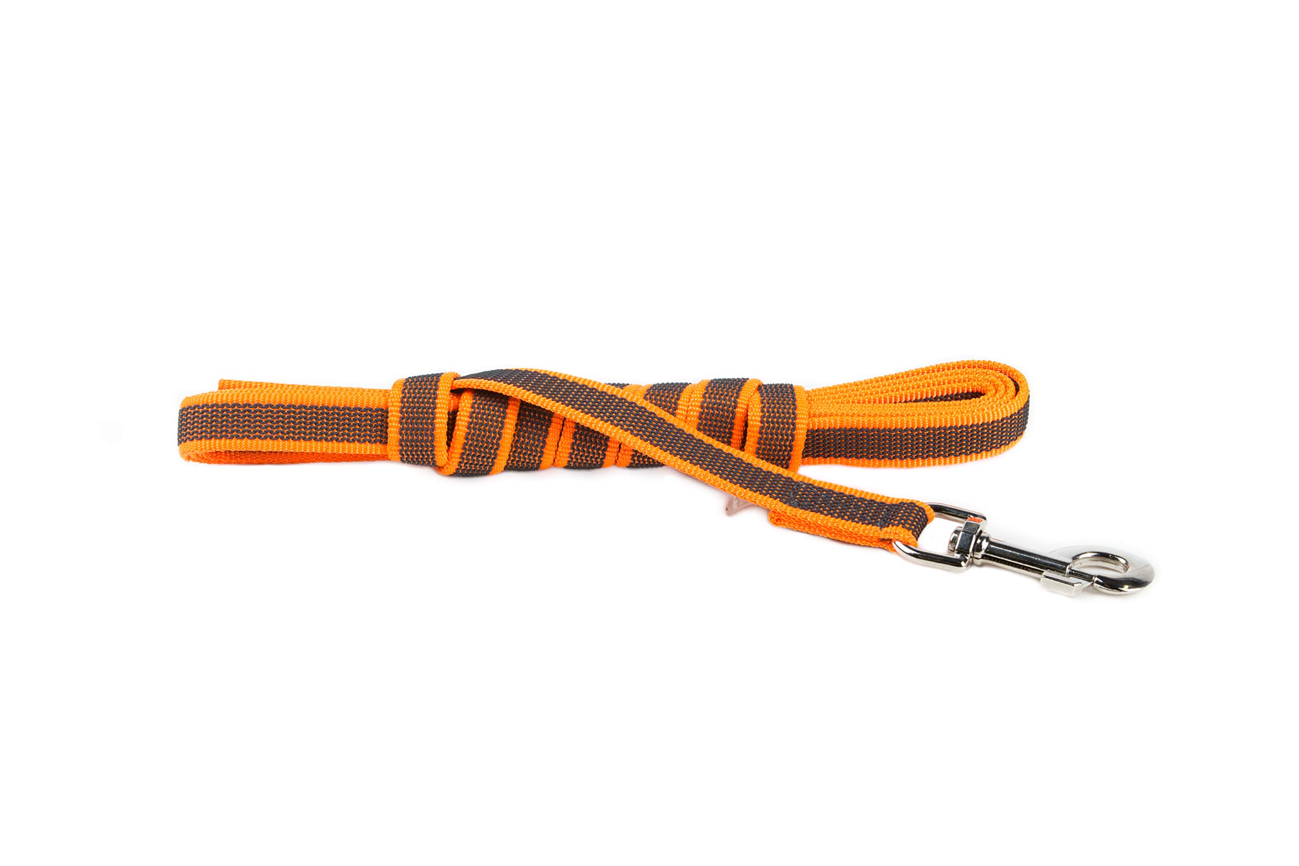 Color & Gray Super-Grip Leash without Handle, 20 mm x 3 m, Orange-Gray