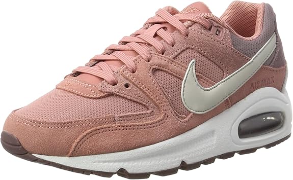 nike air max command grey and pink trainers