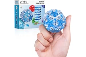 DYRDM Magnetic Fidget Sphere 12 Pcs, Magnetic Fidget Toy, Sensory Desk Toy for Adults & Teens 14+, Stress Relief Gift, Magnetic Building Toys Navy Blue