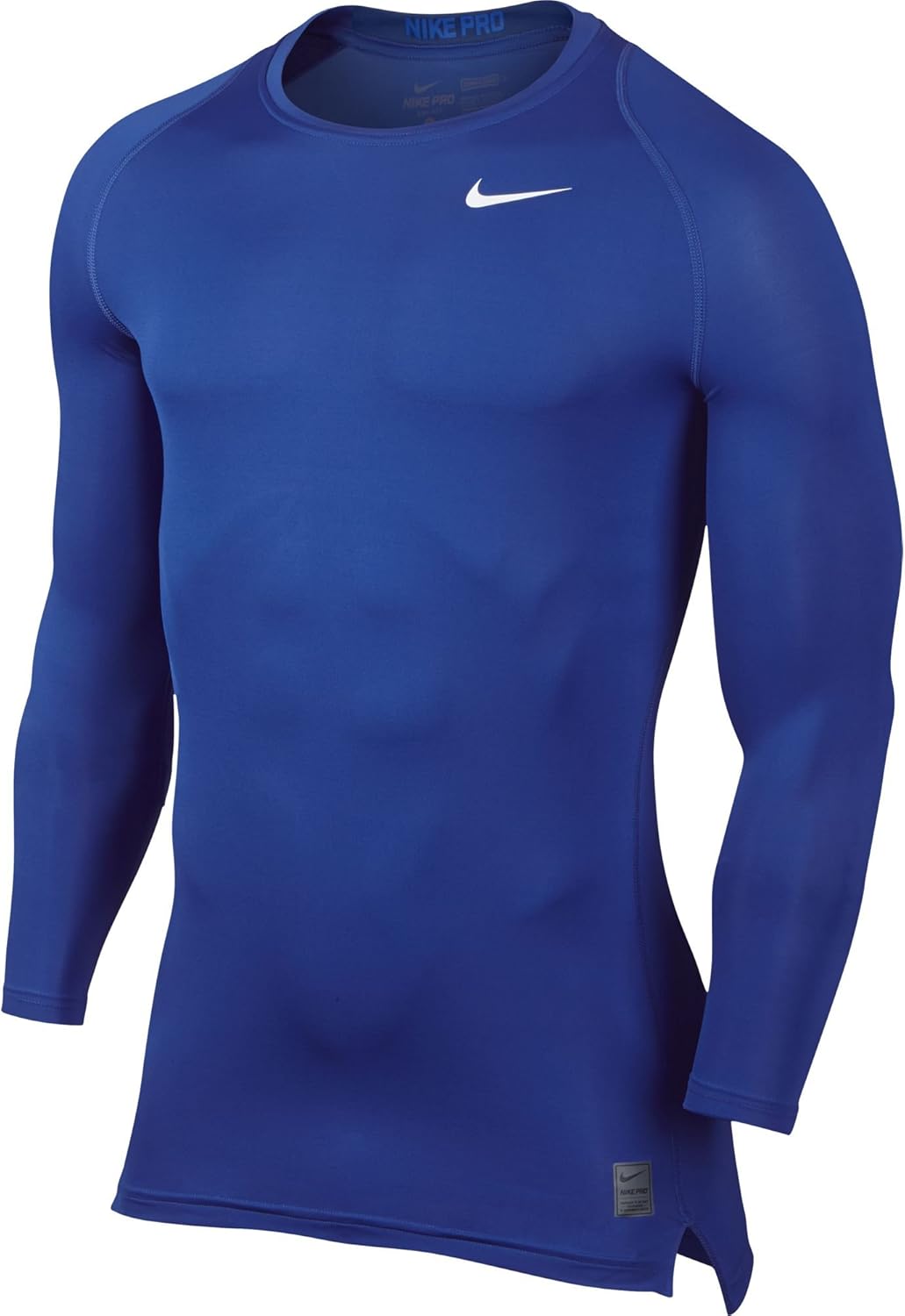 blue nike compression shirt