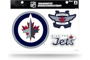 Rico TMS10301 NHL Winnipeg Jets Team Magnet Set, 8.5" x 11", Blue