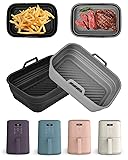 Air Fryer Silicone Liners Collapsible 2-Pack for