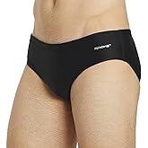 Sporti Men's Swim Briefs - Printed Color & Solid Swimsuit Training Suit - Men's Athletic Swimwear Briefs for Lap Swimming