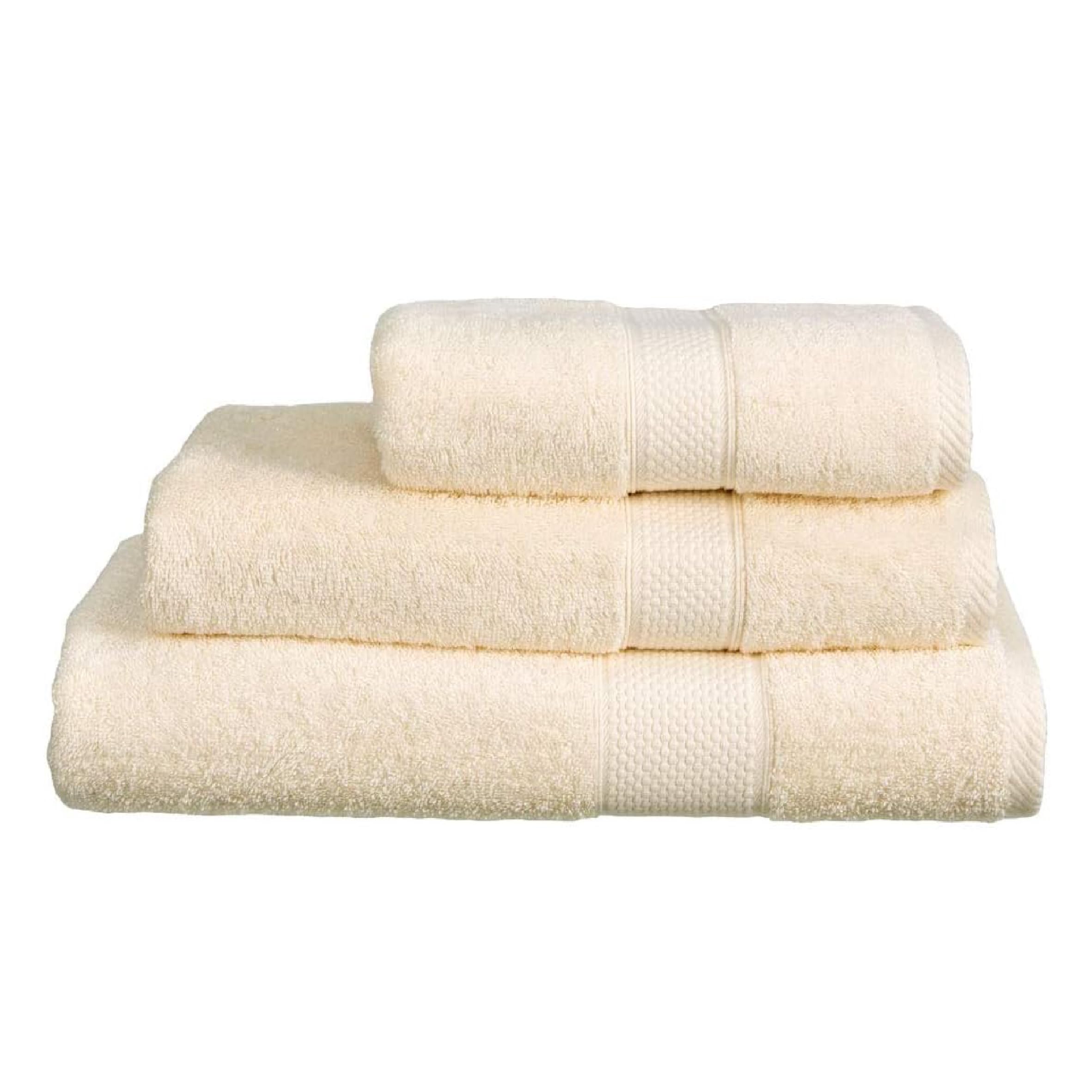 Linens Limited - Hand Towel for Bathroom and for Kitchen, Great as Face Towel, Guest Towel, and More, Turkish Cotton, Soft and Luxurious, Super Absorbent, Machine Washable (Cream)