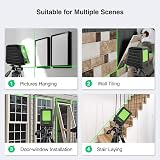 Huepar BOX-1G Green Laser Level with Pulse Mode 150° Vertical Beam 130° view 5