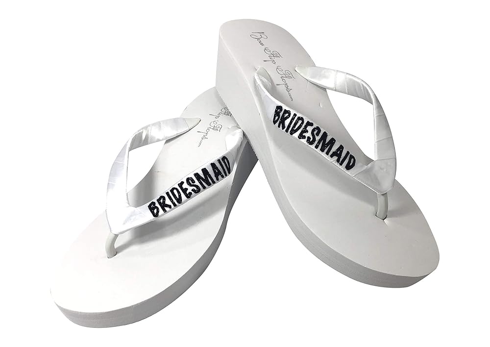 burgundy flip flops bridesmaid