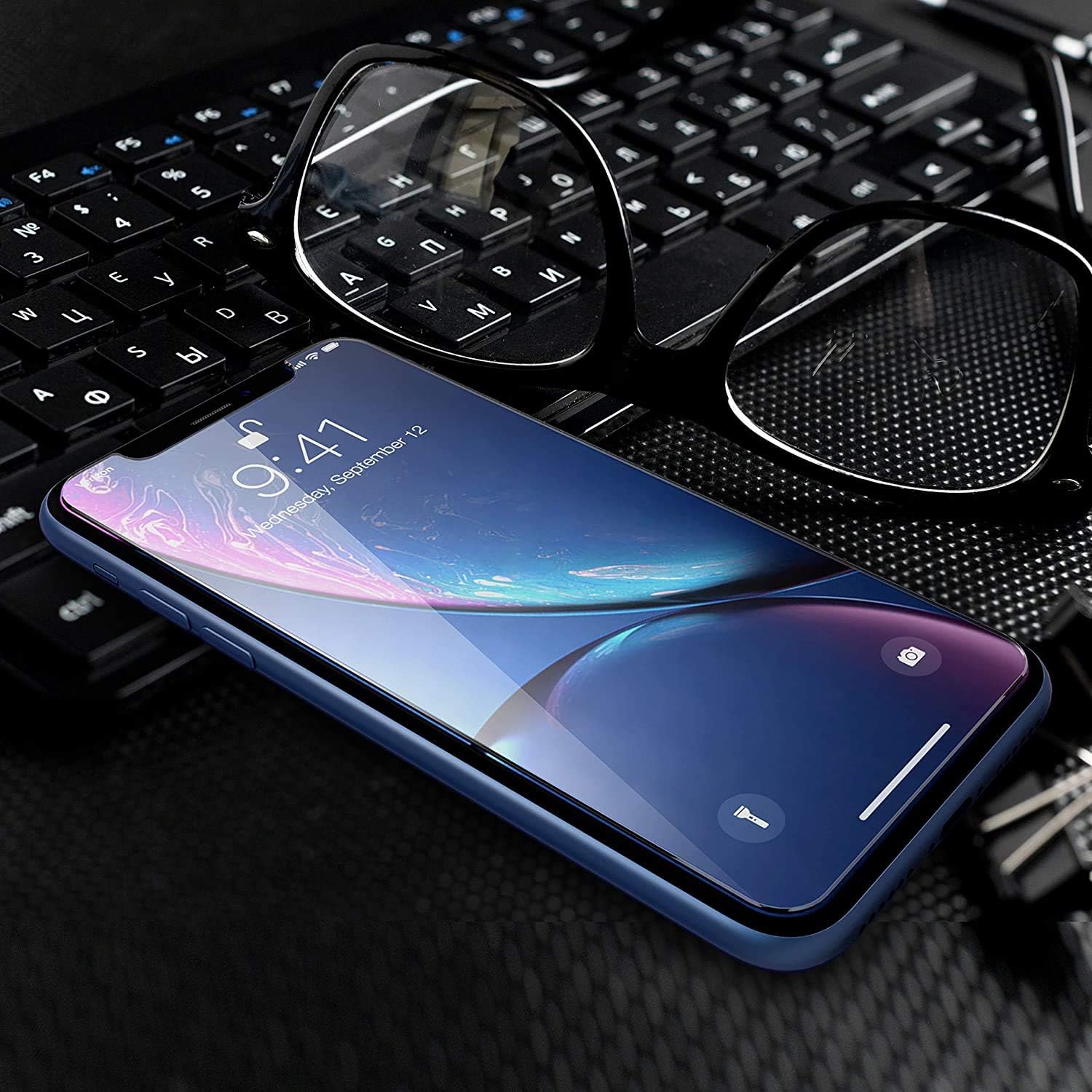 XDesign Glass Screen Protector Designed for iPhone 11 and iPhone XR (3-Pack) 6.1-inch Tempered Glass 9H Hardness 12 Points Impact Absorb + Pro Installation Tray [Fit with Most Cases]- 3 Pack